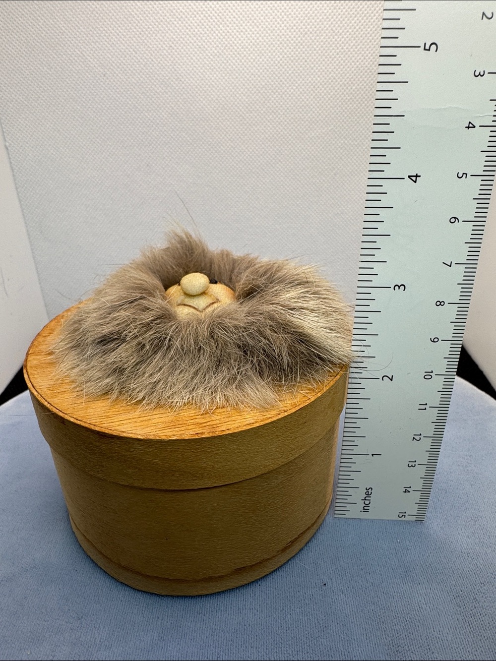 Fur Face Trinket Wooden Box - Faux Fur - Picture 7 of 7